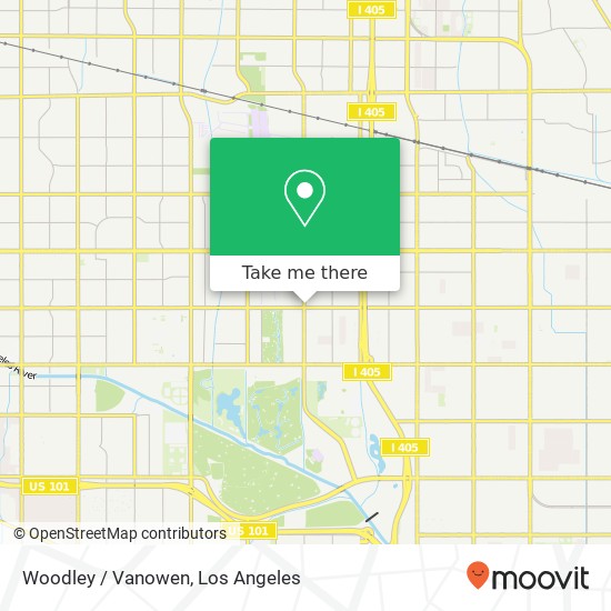 Mapa de Woodley / Vanowen