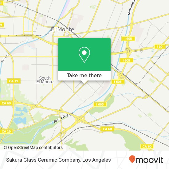 Mapa de Sakura Glass Ceramic Company