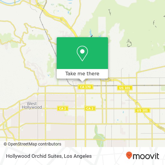 Hollywood Orchid Suites map