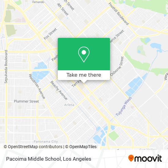 Pacoima Middle School map
