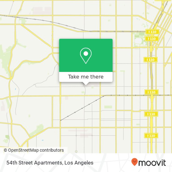 Mapa de 54th Street Apartments