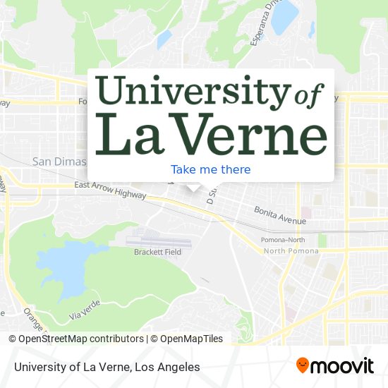 University of La Verne map