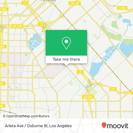 Arleta Ave / Osborne St map