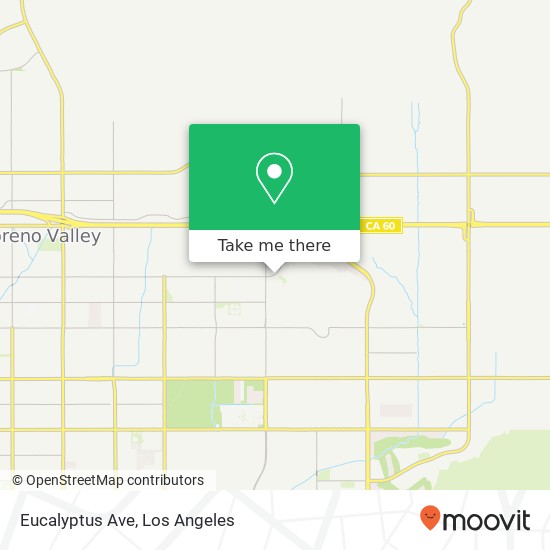 Eucalyptus Ave map