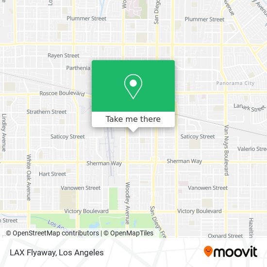 LAX Flyaway map