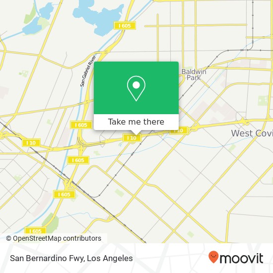 Mapa de San Bernardino Fwy