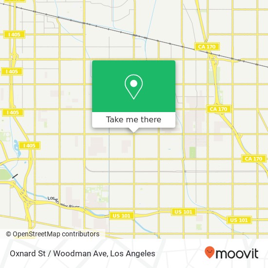 Mapa de Oxnard St / Woodman Ave