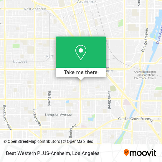 Best Western PLUS-Anaheim map