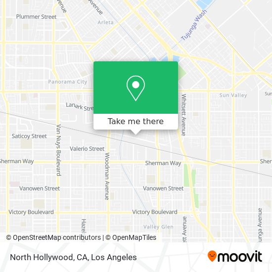 Mapa de North Hollywood, CA