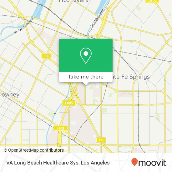 VA Long Beach Healthcare Sys map