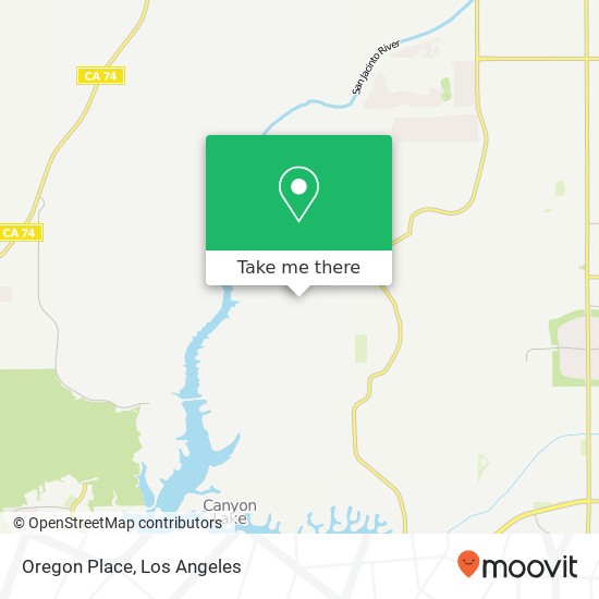 Oregon Place map