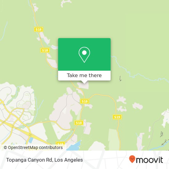 Mapa de Topanga Canyon Rd