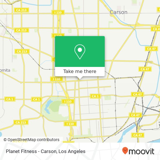 Mapa de Planet Fitness - Carson