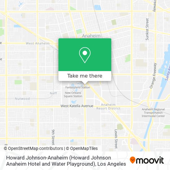 Howard Johnson-Anaheim (Howard Johnson Anaheim Hotel and Water Playground) map