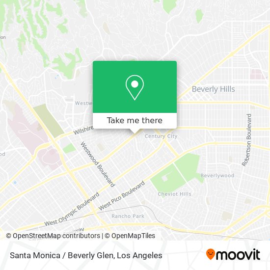Mapa de Santa Monica / Beverly Glen