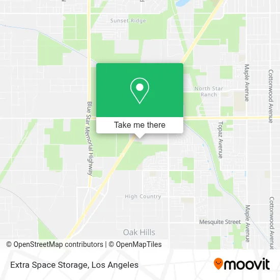 Extra Space Storage map