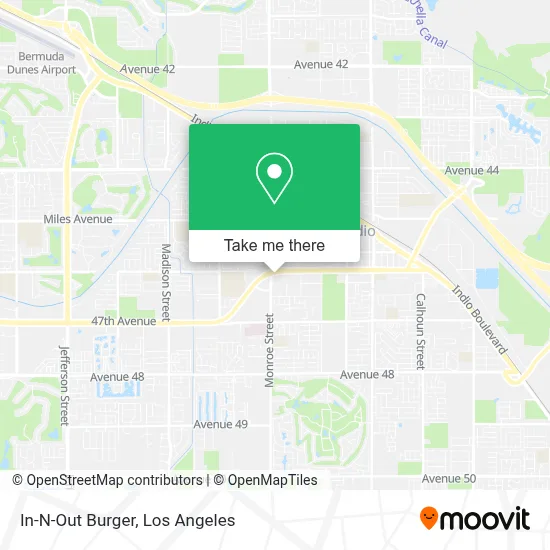 In-N-Out Burger map