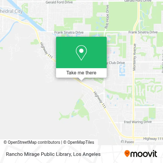 Rancho Mirage Public Library map
