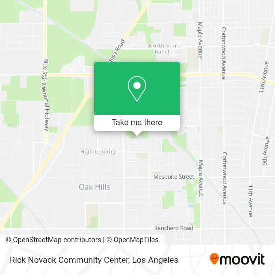 Rick Novack Community Center map