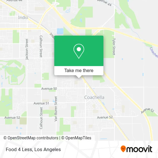Food 4 Less map