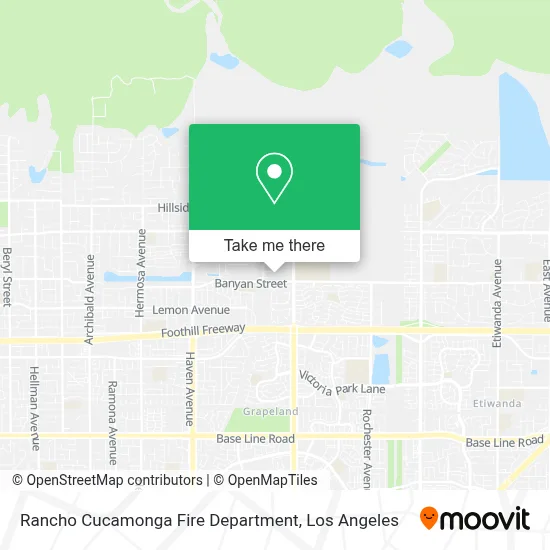 Rancho Cucamonga Fire Department map
