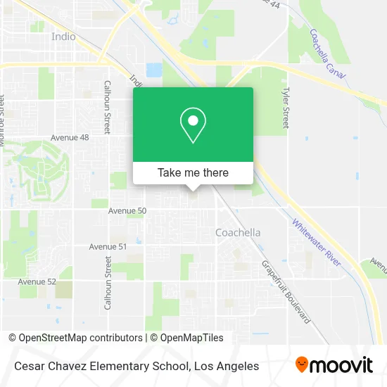 Cesar Chavez Elementary School map
