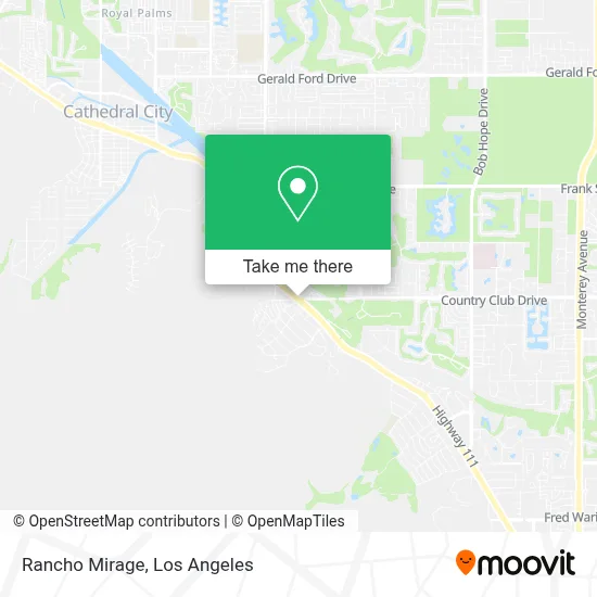 Rancho Mirage map