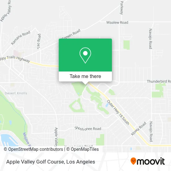 Apple Valley Golf Course map
