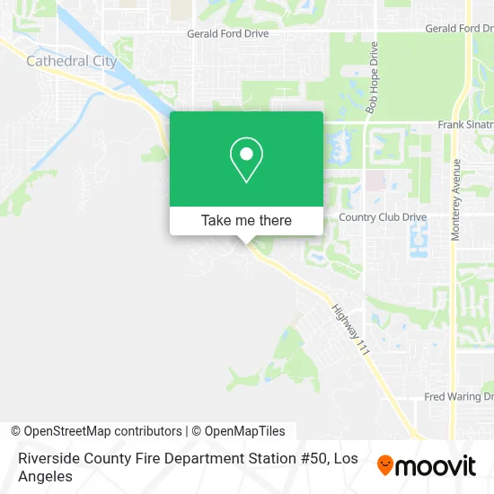Riverside County Fire Department Station #50 map
