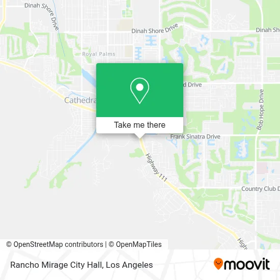 Rancho Mirage City Hall map