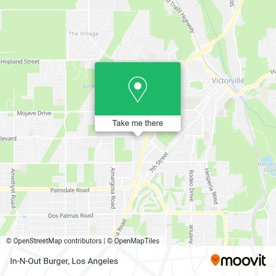In-N-Out Burger map