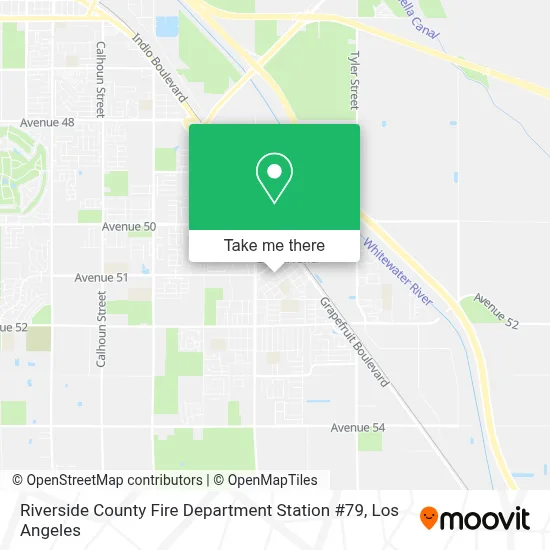 Riverside County Fire Department Station #79 map