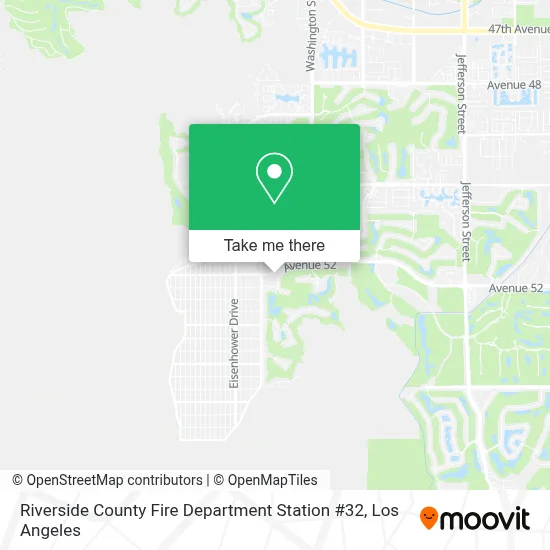 Riverside County Fire Department Station #32 map