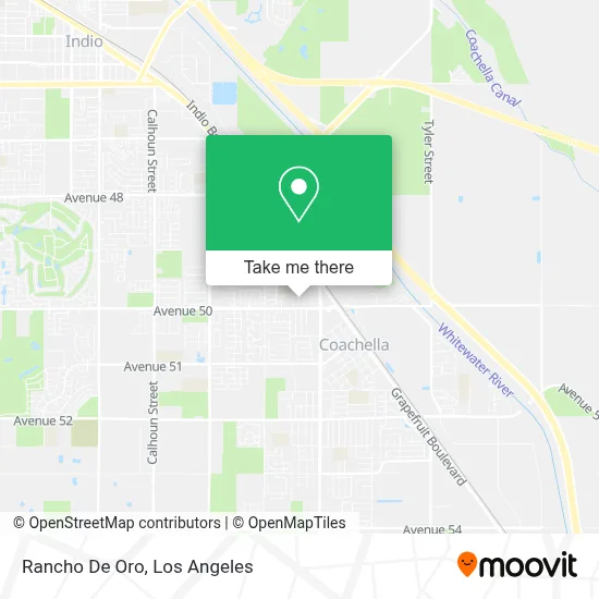 Rancho De Oro map