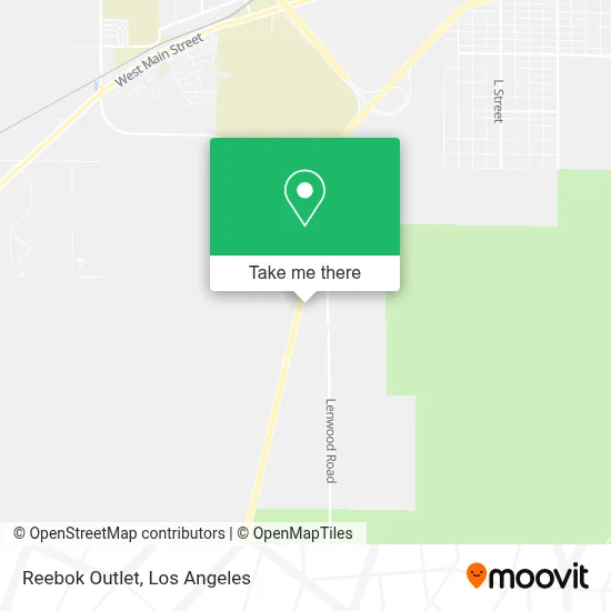 Reebok Outlet map