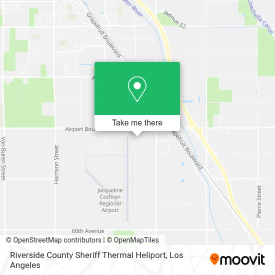 Riverside County Sheriff Thermal Heliport map