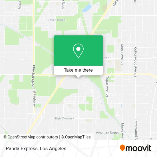 Panda Express map