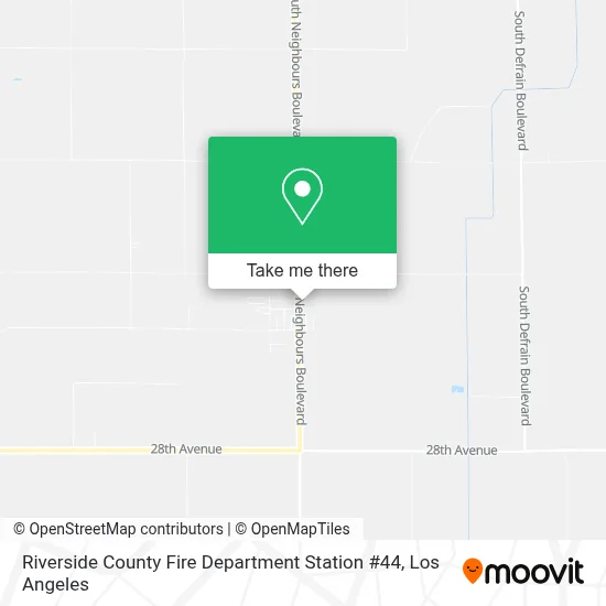 Riverside County Fire Department Station #44 map