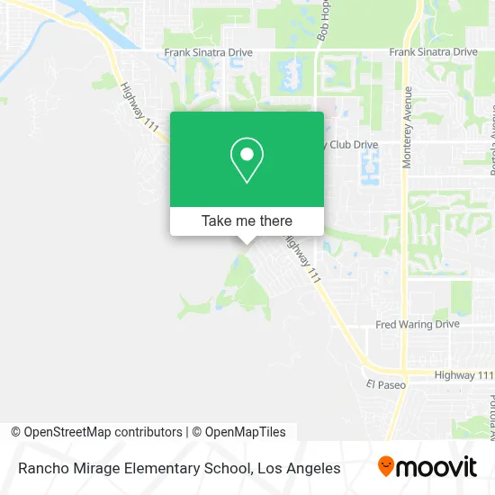 Rancho Mirage Elementary School map