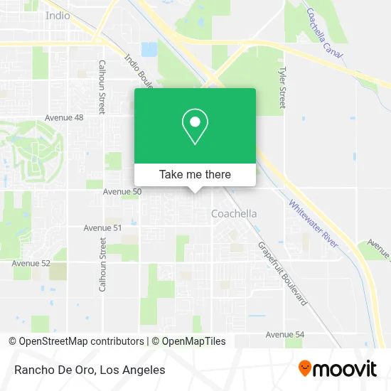 Rancho De Oro map
