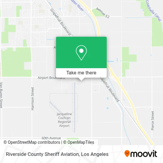 Riverside County Sheriff Aviation map