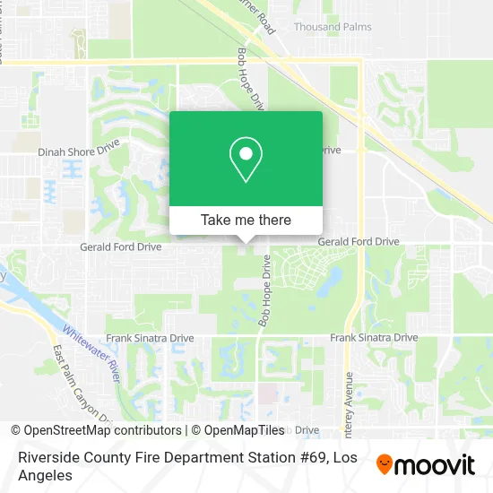 Riverside County Fire Department Station #69 map