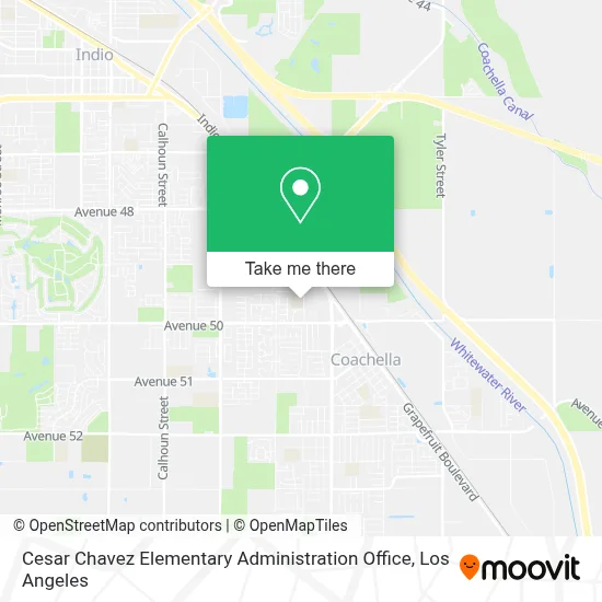 Cesar Chavez Elementary Administration Office map