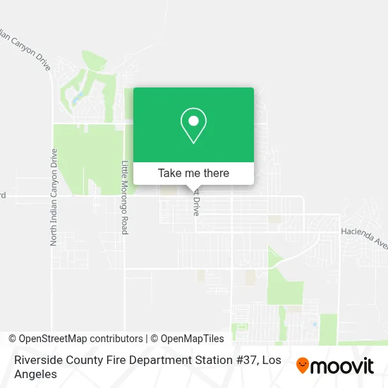 Riverside County Fire Department Station #37 map