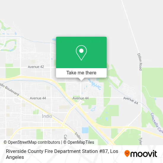 Riverside County Fire Department Station #87 map