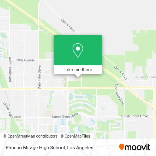 Rancho Mirage High School map