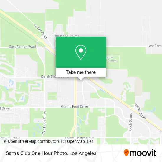 Sam's Club One Hour Photo map