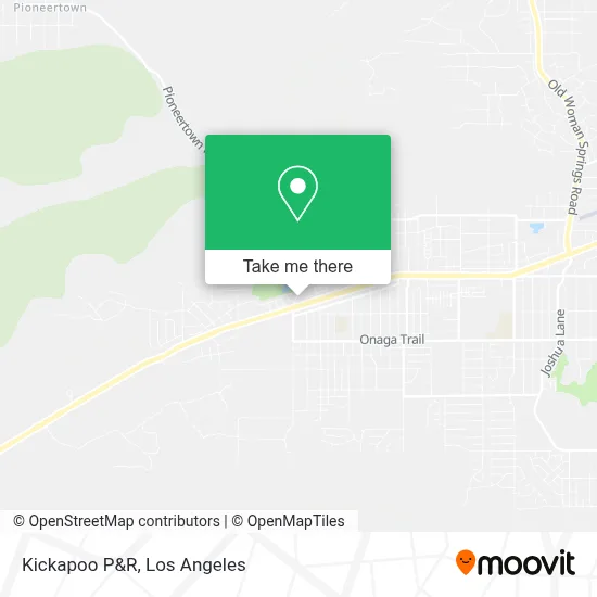 Kickapoo P&R map