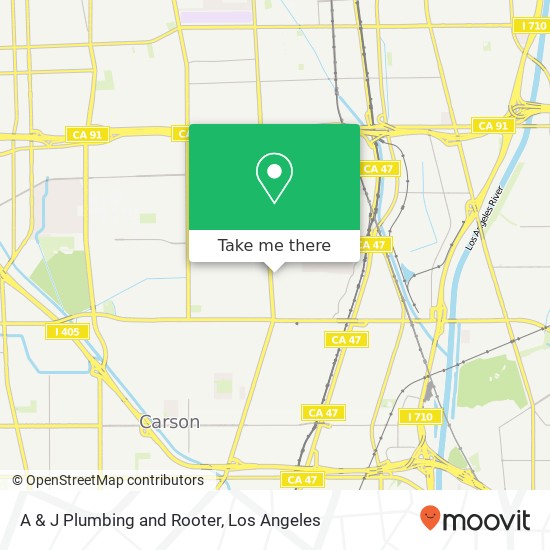 Mapa de A & J Plumbing and Rooter