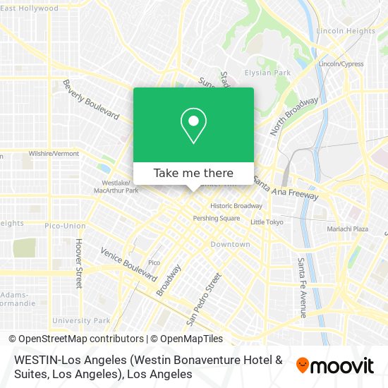 WESTIN-Los Angeles (Westin Bonaventure Hotel & Suites, Los Angeles) map